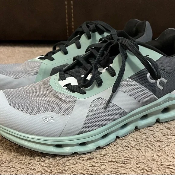 On Cloudrunner Men's Size 10 Alloy Moss Lace Up Athletic Running 46.99021 VGUC - Picture 1 of 8